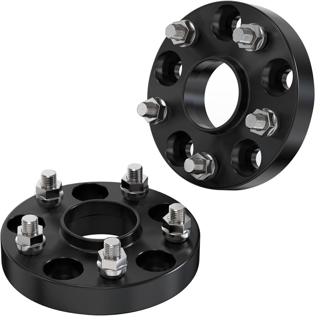 25mm (1 Inch) Black Hubcentric Wheel Spacers 5x114.3 Compatible For lexus ES300 350, GS300 350 430,IS250 300 350,LS400 430 460,RC300 350, Camry Highlander Tacoma, tC xB (2pcs 60.1mm M12x1.5)