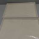 Coward 2Pcs/Set Stackable Ring Organizer Tray Beige Velvet Ring Earring Stud Jewelry Display Holder Tray for Store Selling or Home Show Storage