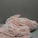 Ultra Soft Faux Rabbit Fur Throw Blanket, Cozy Fuzzy Blanket for Couch Bed, Plush Warm Decor Gifts, Luxury Thick Fluffy Blanket for Women,50x60 inches, Tie-Dyed in Pink