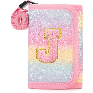 Kids Wallet for Girl Birthday Gifts for Girls Small Girls Wallet for Kids with Coin Pocket Toddler Girl Gifts Stuff (J, Colored)