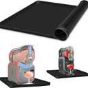 Silicone Mat for Ninja Slushi Max Machine, 21.6 * 15.7 * 0.67 inch Countertop Protector Mat Compatible with Ninja Creami Ice Gream Maker Series, Black