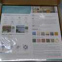 Commomy 10 Pcs Matte 3D Peel and Stick Tile 11.8"x11.8" Ultralight PVC Square Peel and Stick Backsplash for Kitchen Stick on Tiles for Bathroom,Living Room,Fireplace,Wall Decor,Textured Green