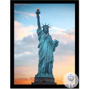OMAIGAR 8.5x11 Picture Frame for 8.5by11 Poster Photo Canvas Certificate Black High Transparent Photo Frame Wall Desktop Horizontal Vertical 8.5 x 11