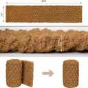 BARIEN 17 x 6 Ft Garden Pathway, 100% Natural Coco Coir Roll Mats Hand-Woven Coir for Garden Walkway - Snow Mats for Walkway (17" x 6Ft)