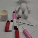 Coniuty DIY (Blank Mold, 9 Inch) Fluid Bear + Bear Keychain, Figure Painting for Creative Graffiti Art
