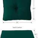 Greendale Home Fashions Outdoor 2-Piece Sunbrella Premium Deep Seat Cushion Set, Canva Forest