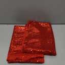 2 Packs 12 x 72 inches Red Sequin Table Runner, Glitter Runner for Birthday Party Supplies Decorations Wedding Bachelorette Holiday Celebration Bridal Shower Baby Shower