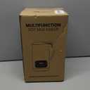 50oz Nut Milk Maker Machine(Stainless Steel) Blender, 8-in-1 Automatic Soy Milk Maker for Vegan, Homemade Almond/Coconut/Oat Plant-Based Milk with 18H Delay Start,4H Keep Warm, Self-Clean& Boil Water