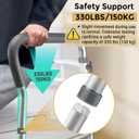Toilet Safety Rails for Seniors, Adjustable Toilet Safety Frame Handles Fits Most Toilets, Mothers Day Gifts for Handicap and Disabled Seniors Elderly, Foldable, Safe Weight Capacity of 330 lbs(150KG)
