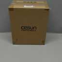 Cesun Small Bathroom Trash Can 2.1 Gallon Wastebasket, Modern Metal Garbage Can Office Waste Basket, Matte Black Stainless Steel Trash Bin for Bedroom, Home Office, Toilet, rv, Near Desk, Under Sink