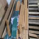 Backyard Discovery Buckley Hill Cedar Wood Swing Set with Wave Slide, Play Deck, Rock Wall Ladder, Belt Swings, Chalkboard, Canopy Roof, Outdoor Playset (Green)