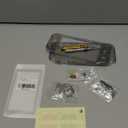 eXtremeRate Clear Black DIY Replacement Shell for Nintendo Switch Lite, NSL Handheld Controller Housing with Screen Protector, Custom Case Cover for Nintendo Switch Lite