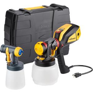 Wagner Spraytech 02419307 FLEXiO 595 Handheld HVLP Paint Sprayer, Sprays Most Unthinned Latex, Includes Two Nozzles - iSpray & Detail Finish Nozzle, Complete Adjustability, Lightweight Design