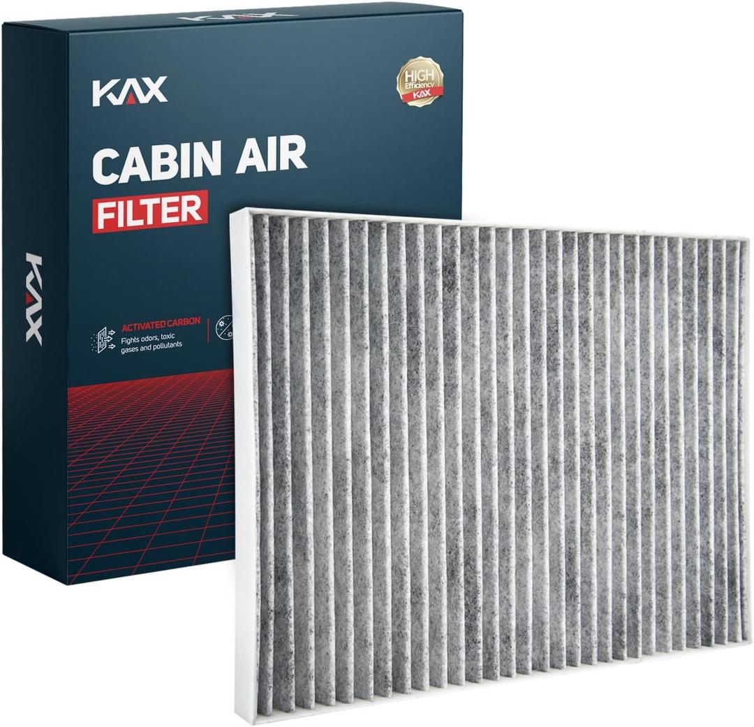 KAX Cabin Air Filter with Activated Carbon, CF10709 Replacement for Hyundai & Kia Models, Accent, Genesis Coupe, Tucson, Veloster, Forte, Forte Koup, Rio &More