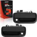 A-Premium Front Driver & Passenger Exterior Door Handles - Upgraded Metal - Compatible with Toyota Tacoma 1995-2004 - Textured Black, w/Keyhole - Replace 69220-35020, 69210-35020, TO1310117, TO1311117