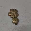 NIKKY HOME Jewelry Tray, Golden Flower Design, Small Jewelry Organizer, Ring Holder, Trinket Dish, Vanity Tray for Dresser, Women's Gift, Vintage, 5.7 x 3.3 x 0.6 inches