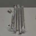 Shower Curtain Rod, 1" Diameter Heavy Duty Tension Shower Rod, Non Slip Adjustable 28-74 inch No Drill Shower Curtain Rods Spring Tension For Bathroom, Shower Stall, No Rust, Brushed Nickel