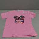 Half American Half Filipino Girl USA Philippine Flag Patriot T-Shirt Small (Pink)