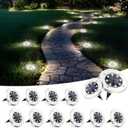 SOLPEX Solar Lights Outdoor Waterproof, 12 Pack Solar Ground Lights, Solar Garden Lights Landscape Lighting for Pathway Driveway Patio Backyard Walkway (Cool White)