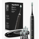 Aquasonic Black Series Ultra Whitening Toothbrush – ADA Accepted Electric Toothbrush 8 Brush Heads & Travel Case – 40,000 VPM Electric Motor & Wireless Charging  4 Modes w Smart Timer