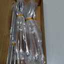 20-Piece Silverware Set Service for 4 with Two Rivets, Vintage Flatware Set, Stainless Steel Cutlery Set with Coffee-colored Bakelite Handle, Dishwasher Safe, Light Brown Color