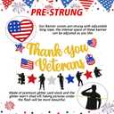 2 x Thank You Veterans Banner Happy Veterans Day Decorations America Patriotic Military Soldier Army Theme Dcor We Are So Proud of You Veterans Day Party Supplies Glitter Gold