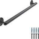 Dolibest 27 Inch Wall Mount Metal Handrail, Staircase Step Handrail, Non-Slip Safety Grab Handle, Barrier-Free Staircase Grab Handle for Elderly, Indoor & Outdoor Use, 1.3 Inch Round