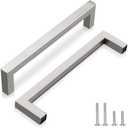 192mm (7-1/2") Brushed Nickel Stainless Steel Cabinet Hardware 10 Pack Durable Drawer Pulls & Dresser Handles for Kitchen, Bathroom, Cabinets