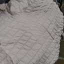 CozyLux Queen Comforter Set Blush Pink Seersucker 7 Pieces Bed in a Bag Queen Comforter Set with Sheets, Luxury Soft Bedding Set with Down Alternative Comforter, Sheets, Pillowcases & Shams All Season