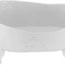 UKCOCO Newborn Photo Prop Bathtub: Baby Photography Prop for Photoshoot, White Iron Bathtub for Baby Photo Shoot, 19. 7 X 14. 2 X 11. 4 Inch