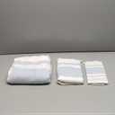 IZOD - Towels, 3pc Striped Towel Set, Soft & Absorbent Cotton, Dorm Room Essentials (Clubhouse Collection, Blue)