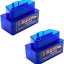 2 PCS ELM327 OBDII Car Auto Diagnostic Scanner, Professional Wireless Bluetooth Scan Tool Failure Detector, OBD2 Engine Fault Code Reader for Android Windows, Car Accessories