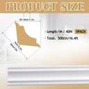 5 Pcs Peel and Stick Ceiling Crown Molding Trim Total 16.4 ft Length 2" Wide Self-Adhesive Crown Molding Polystyrene Foam Ceiling Trim for DIY Wall Home Hotel Indoor Corner Craft Decor