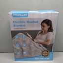 PROALLER Electric Heated Blanket Queen Size with 6 Levels & 8h Auto Off, Ultra Soft Flannel Full Body Heating Blanket, Machine Washable, Warm Gray, 84" x 90"