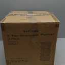 VIVOSUN 2-Pack 5 Tier Vertical Gardening Stackable Planter for Strawberries, Flowers, Herbs, Vegetables, Ivory