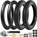 2 Set 64-305 16x2.4 Tire and Inner Tube Set Compatible with Razor MX650/MX500/SX500, EcoSmart Metro/SUP/Cargo, Super 73 KD1, Thickened Butyl Rubber, Fit for Kids Bike & Dirt Bike Tires