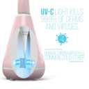 Tao Clean UV Sanitizing Sonic Toothbrush and Cleaning Station, Electric Toothbrush, Dual Speed Setting, Pink Blush