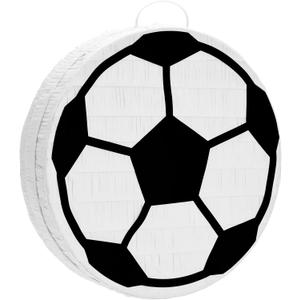 Soccer Ball Pinata for Sports Themed Birthday Party Decorations, Small (12.6 x 3.0 x 12.6 In)