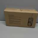 Halloween Cups 4 Pcs, 18 oz Skull Glass Cups with Lids and Straws Ghost Mug Glass Tumbler Mason Jar Iced Coffee Can, Spooky Gifts Boo Basket Stuffers Drinking Glasses Halloween Decorations