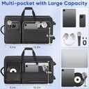 DJ Controller Soft Case with Wheels Compatible with DDJ-RZ/DDJ-SZ/XDJ-XZ, DJ Soft Case DJ Bag with Multi-pocket, Rolling DJ Case for DJ Controller & Accessories (Large)