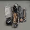 Hair Styler Hair Dryer Brush - 110,000 RPM High-Speed Hot Air Styler,Multi Stylers with Auto-Wrap Curler, Professional Blow Dryer Brush for Fast Curling Volumizing Straightening Styling(Black-Golden)