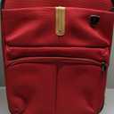 Pierre Cardin Luggage With Wheels, 14x22 Inches, Burgundy