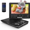 YOTON 9.5" Portable DVD Player for Kids and Car, 7.5" Swivel HD Screen with 4-6 Hours Built-in Battery, Support Sync Screen to TV, Support SD Card/USB/Multiple Disc Formats