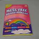 JMMICO 6 Packs Rainbow Scratch Notebook, Goodie Bags Stuffers for Kid, Scratch Art for Kids with Reusable Cleaner Tool, Arts and Crafts for Kids 4-8-12, Gifts for 4 5 6 7 8 9 Year Old Girl Boy