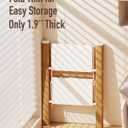 Mayi Plus 2-Step Aluminum Ladder,Lightweight Folding Step Stool with Extra-Wide Anti-Slip Steps,330 lbs Capacity,Compact Space-Saving Design for Home,Kitchen and OfficeWhite&Woodgrain
