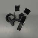 Light Bar Mounts, 2PCS Heavy Duty Clamp Kit for 0.75" 1" 1.25" Tubes, Universal Light Bar Mounting Brackets for LED Off-Road Lights, Professional LED Light Bar Mounting Brackets for ATV UTV Trucks