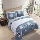 Eddie Bauer - Queen Quilt Set with Shams, Cotton, Reversible