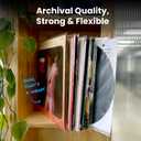 EVEO 200 Vinyl Record Sleeves Outer  Crystal Clear Outer Vinyl Sleeves LP Album Covers 12.75"x12.75" | Perfect Fit Protective 3 Mil Protection for Single & Double LPs - Archival Standard