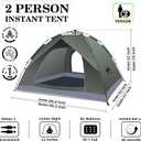 Happy Travel 1/2/3/4 Person Camping Tent, Instant Easy Pop Up Tents for Camping,Automatic Waterproof Family Camping Tent, Easy Set Up Tent,Portable Windproof Dome Tent for Camping Hiking & Traveling