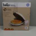 bella Flip-n-Store Waffle Maker with EverGood Ceramic Nonstick Coating, Fits-anywhere Kitchenware, Power Indicator Light, Cool Touch Handle & Cord Wrap, 7 Wide & 1" Deep Plates, 1000 Watt, Oatmilk